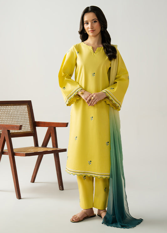 Inzia - Embroidered Solids 2Pc
