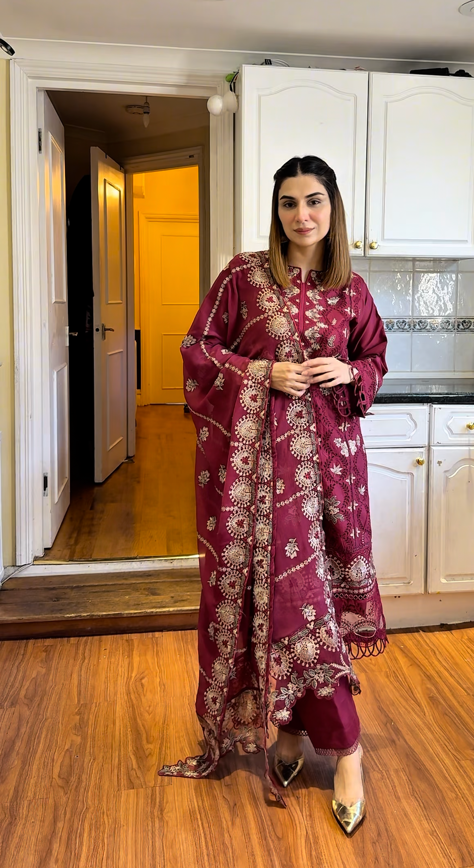 Blush - Embroidered Lawn