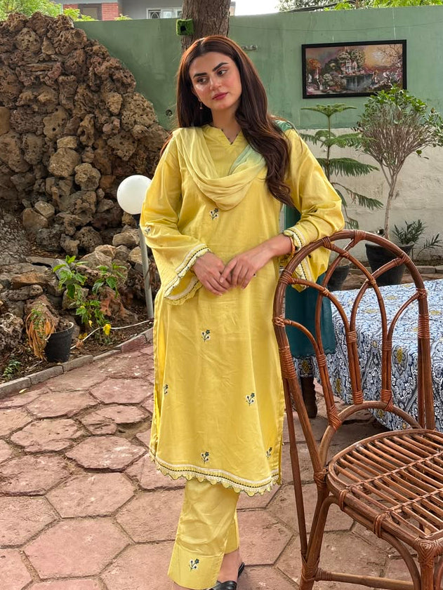 Inzia - Embroidered Solids
