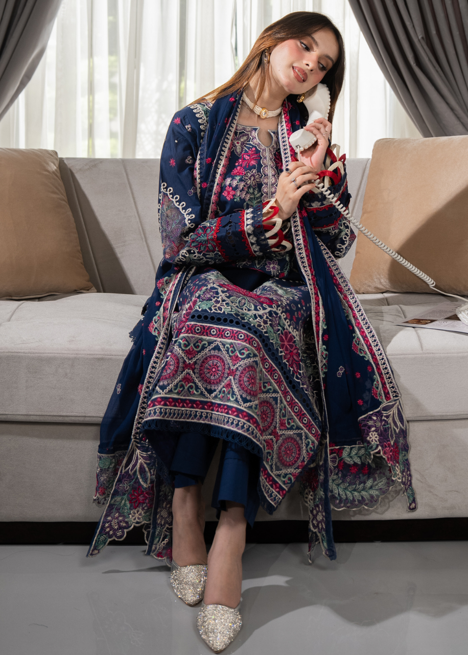 Niva - Embroidered Lawn