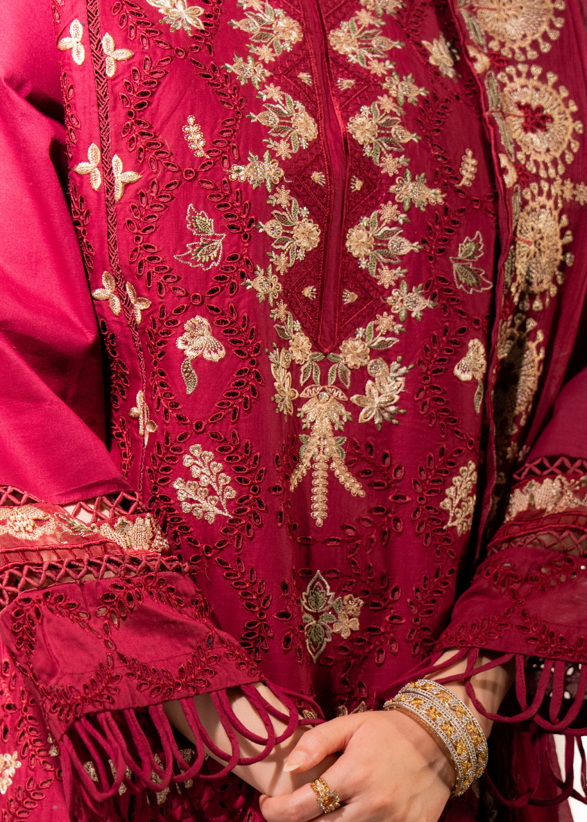 Blush - Embroidered Lawn