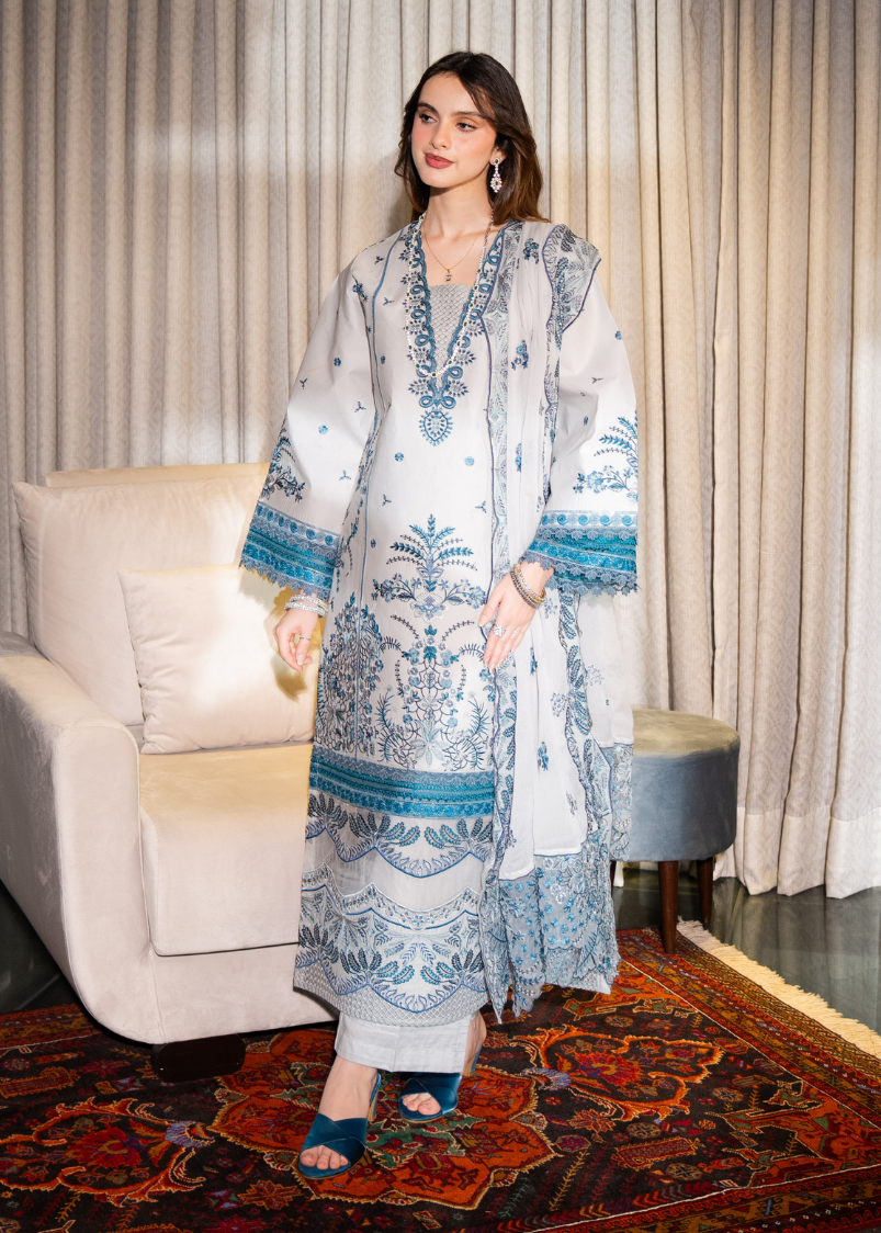 RAAHA -Embroidered Lawn