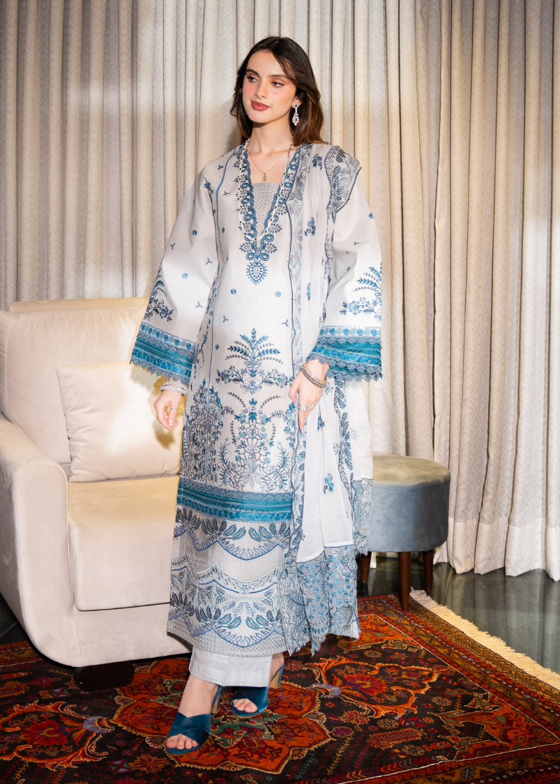RAAHA -Embroidered Lawn