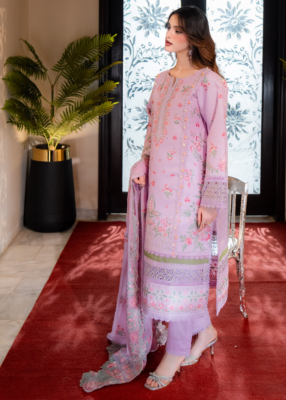 Celiane - Embroidered Lawn