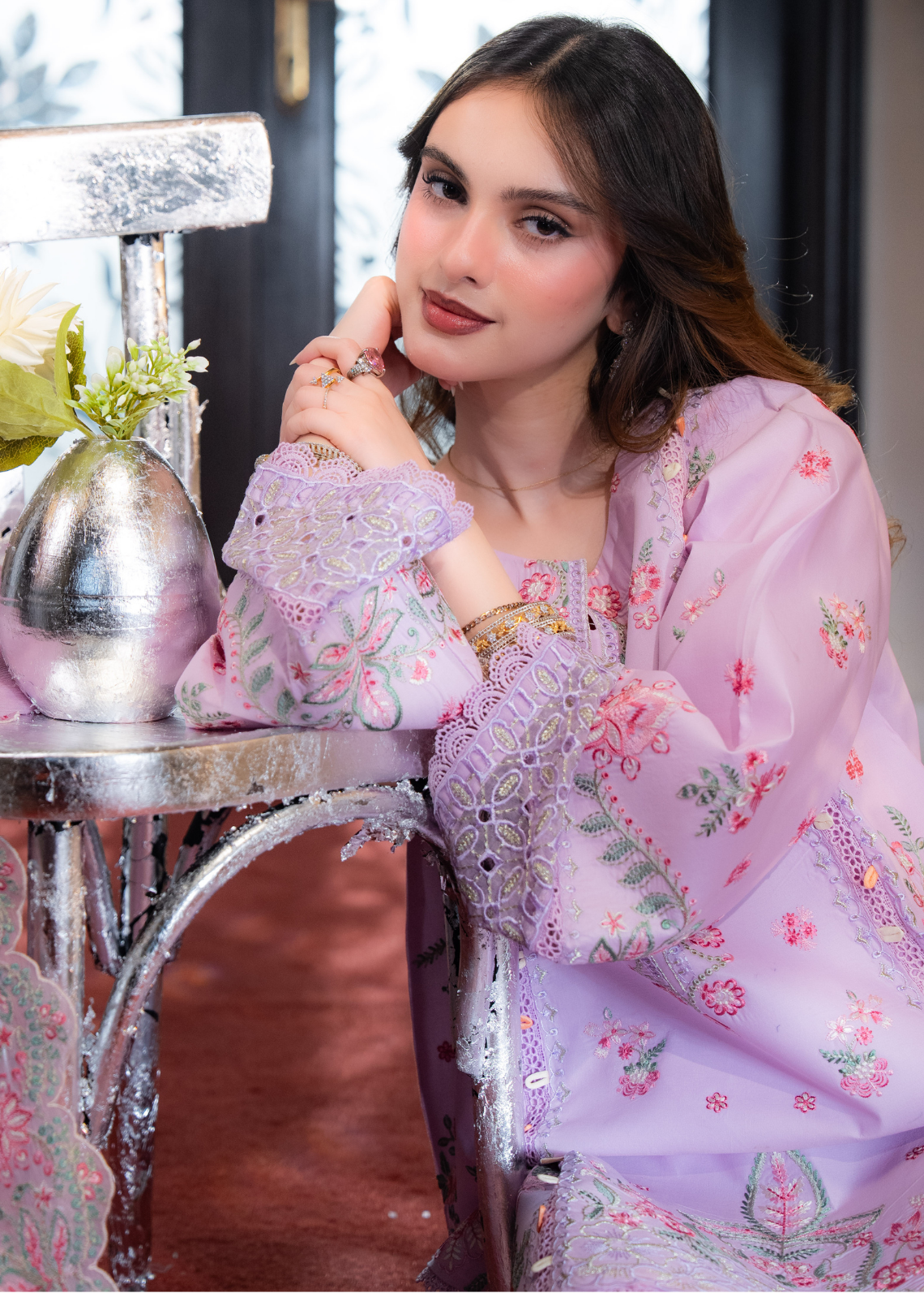 Celiane - Embroidered Lawn