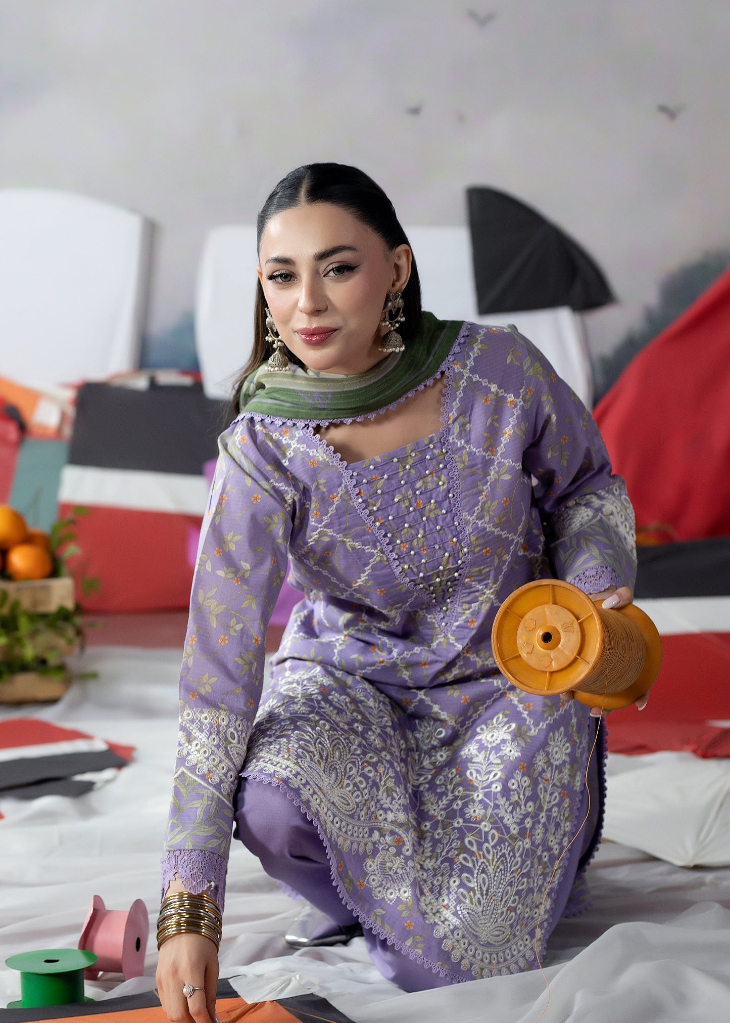 3 Piece - Embroidered Lawn Suit 02