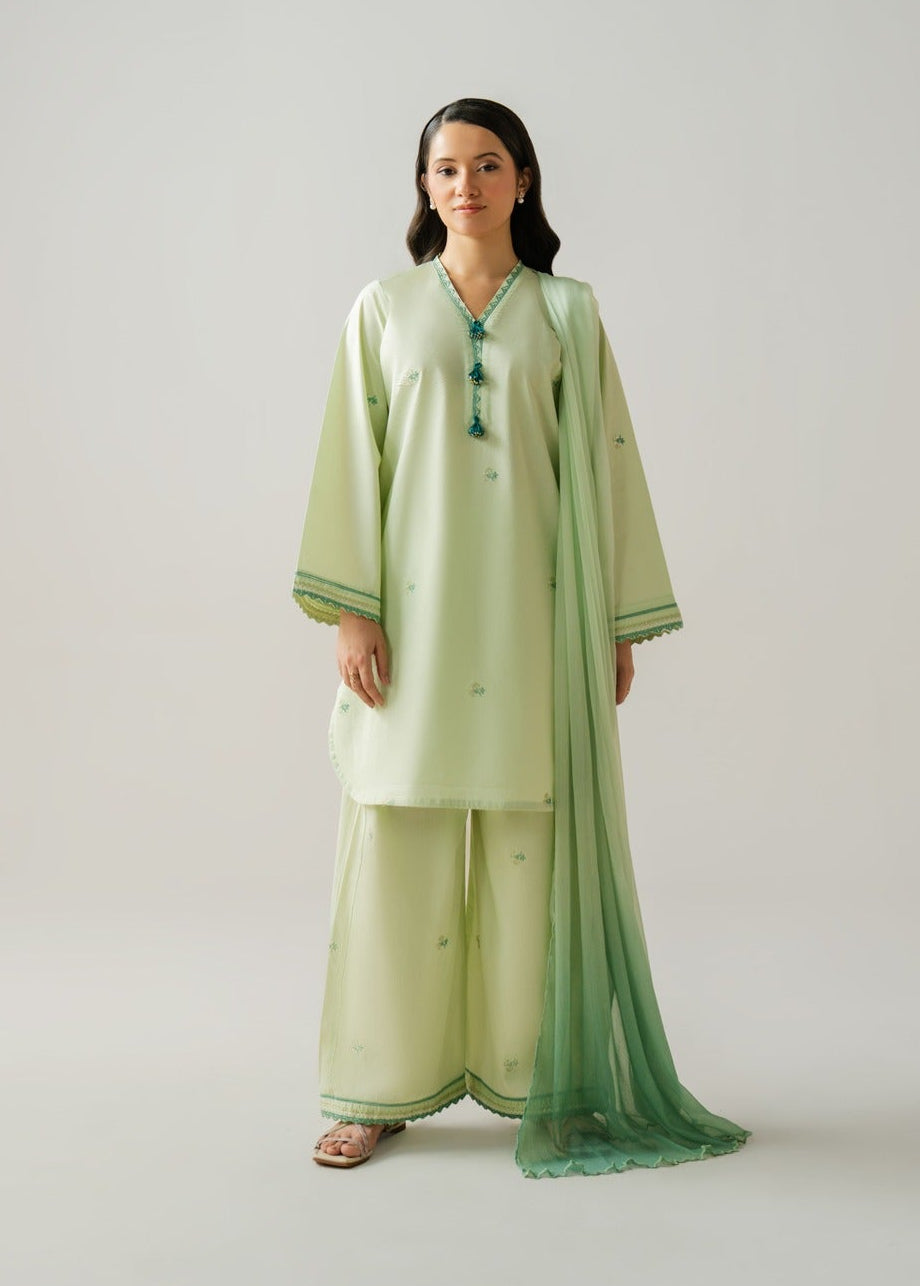 Matcha - Embroidered Solids