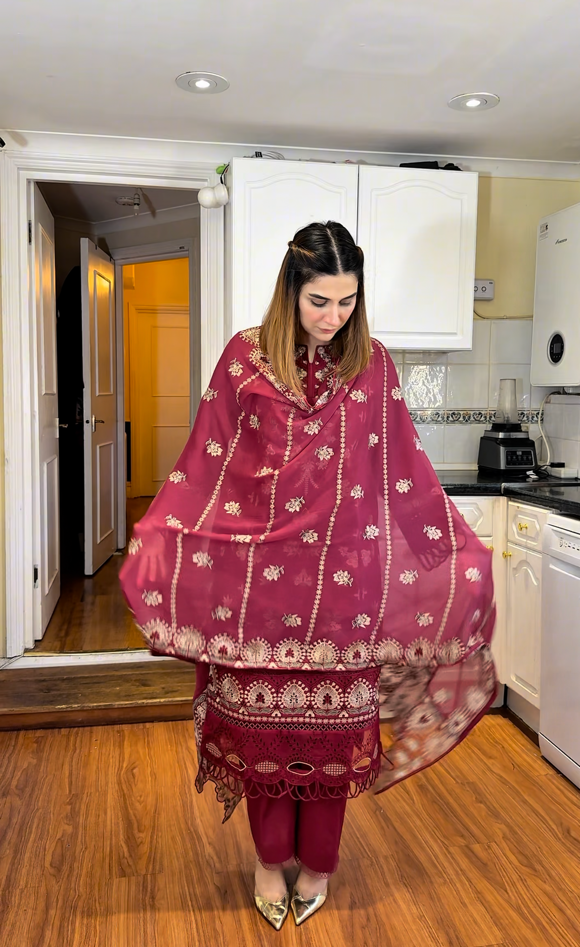 Blush - Embroidered Lawn