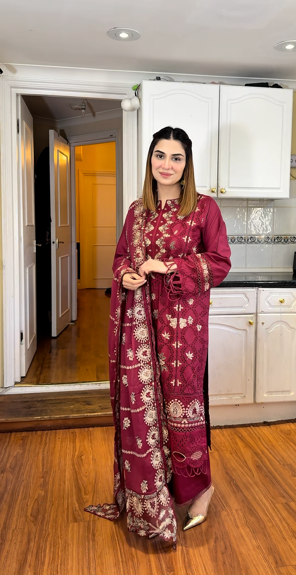 Blush - Embroidered Lawn