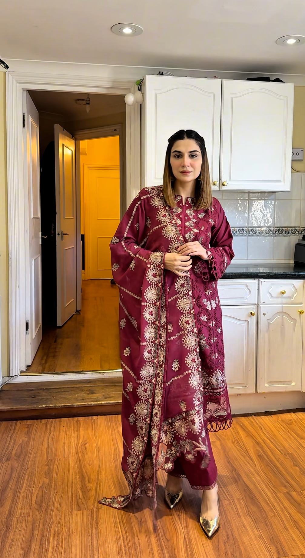 Blush - Embroidered Lawn