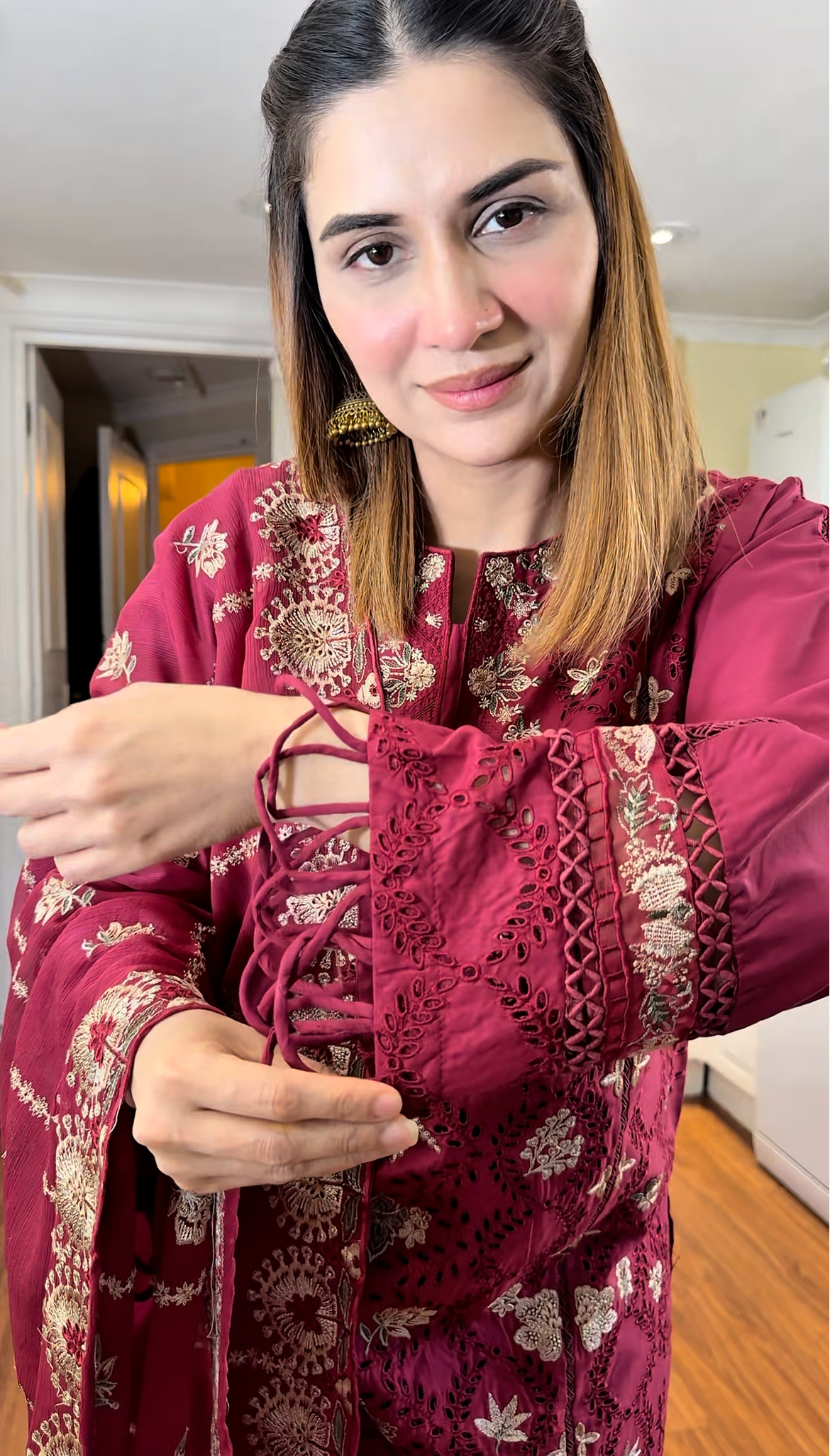 Blush - Embroidered Lawn