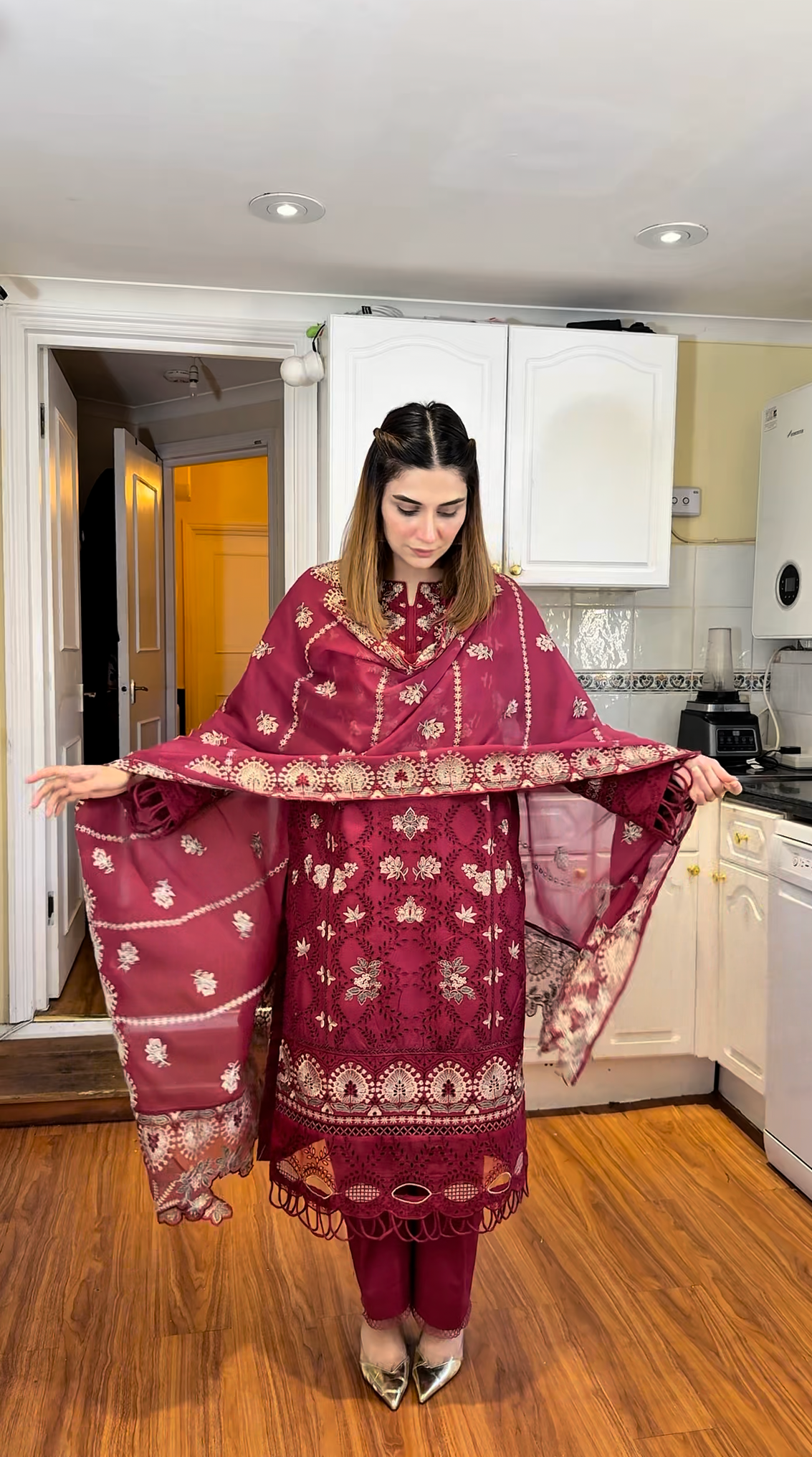 Blush - Embroidered Lawn